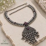 Modern Designer Oxidised Necklace