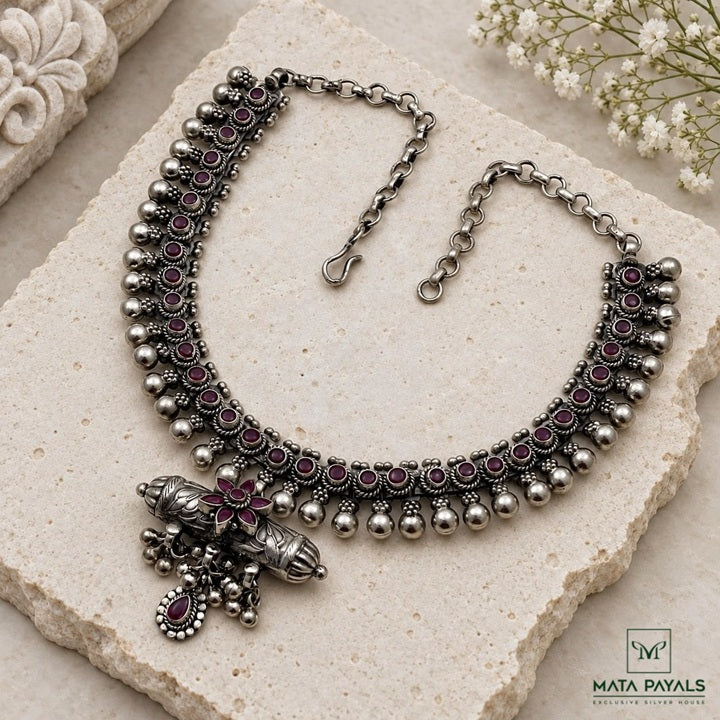 Spectacular Oxidised Necklace