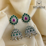 Oxidised Green Jumka