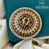 Traditional Gold Plated jade Bille
