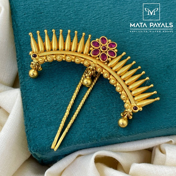 Gold Plated Floral Hair Accessories
