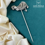 Oxidised Mayura Bun Pin