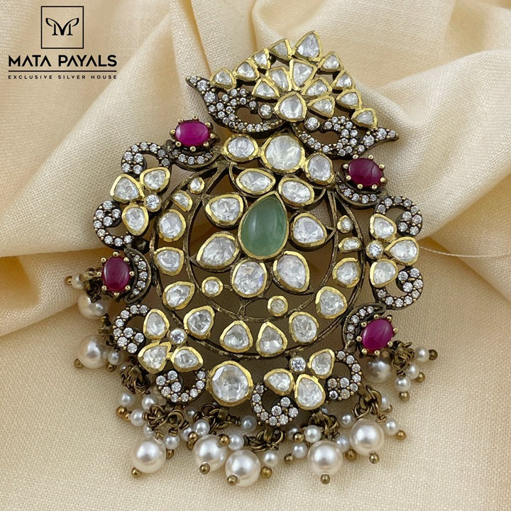 Exclusive Moissanite Victorian Pendant