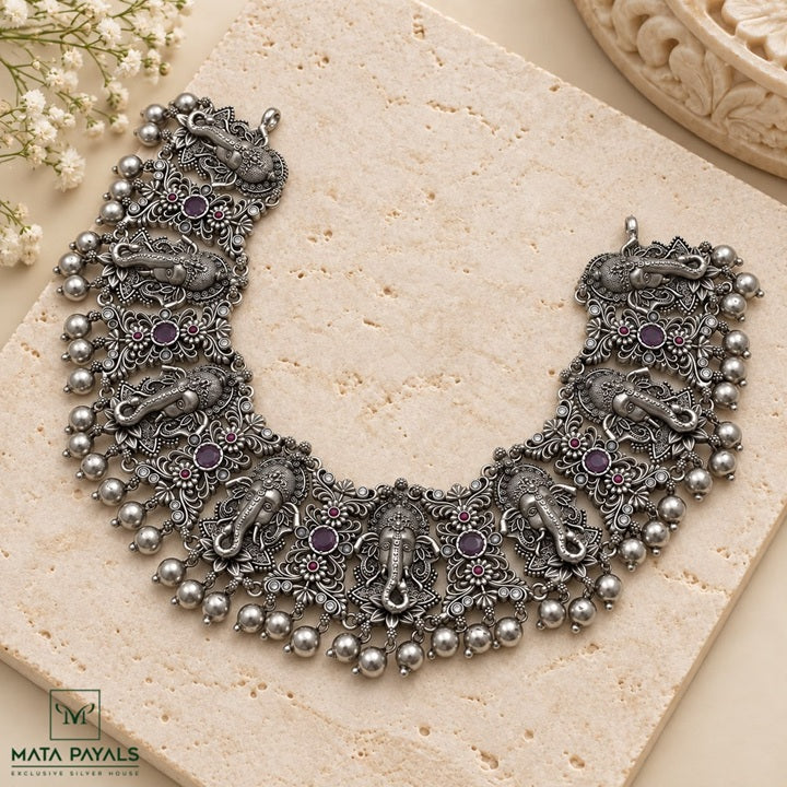 Aristocratic Gajanand Exquisite Necklace