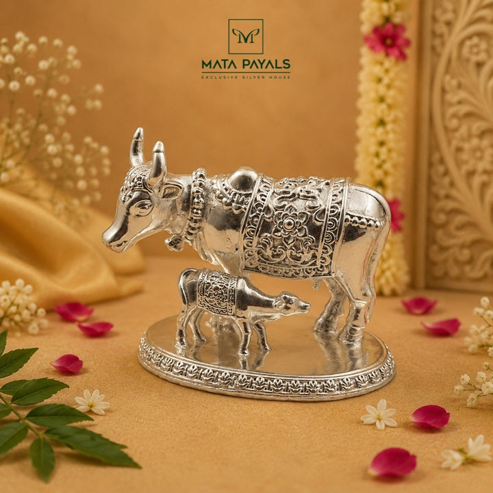 Silver Cow Calf Idol