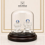 Silver Ganesha Lakshmi Idol