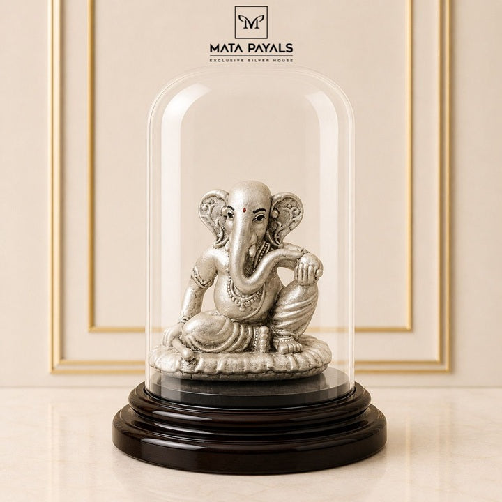 Oxidised Ganesha Idol