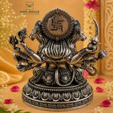 Oxidised Panchmukhi Hanuman Idol
