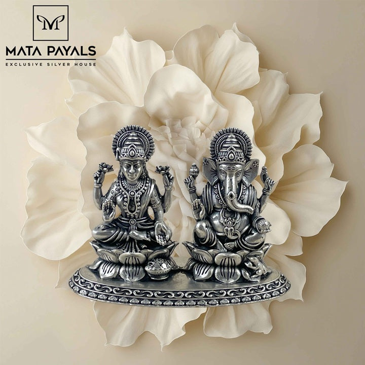 Oxidised Ganesha, Lakshmi Idol