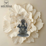 Oxidised Saraswati Idol