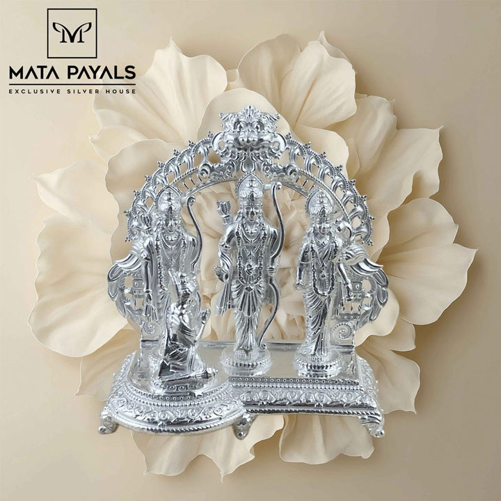 Plain Silver Ram Darbar Idol