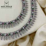 Oxidised Kundan Anklet