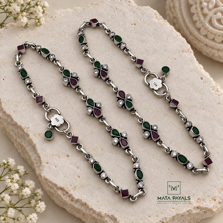 Incredible Cut Stone Anklet