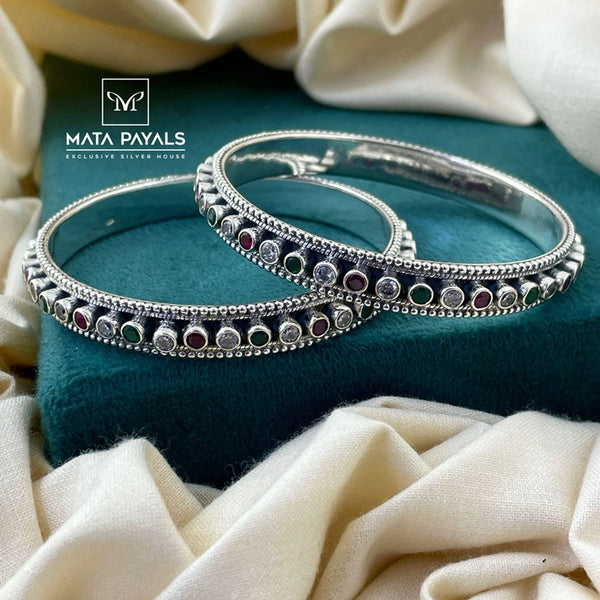 Colourful Cut Stone Bangle