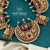 Heritage Temple Gold Plated Necklace