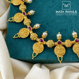 Tempting Lakshmi Coin Necklace