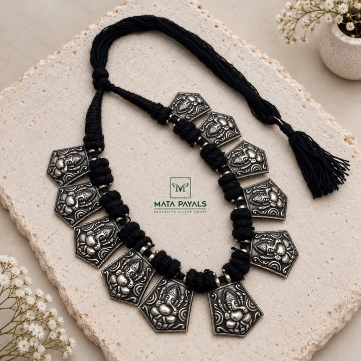 Abhaya Ganapati Tread Necklace