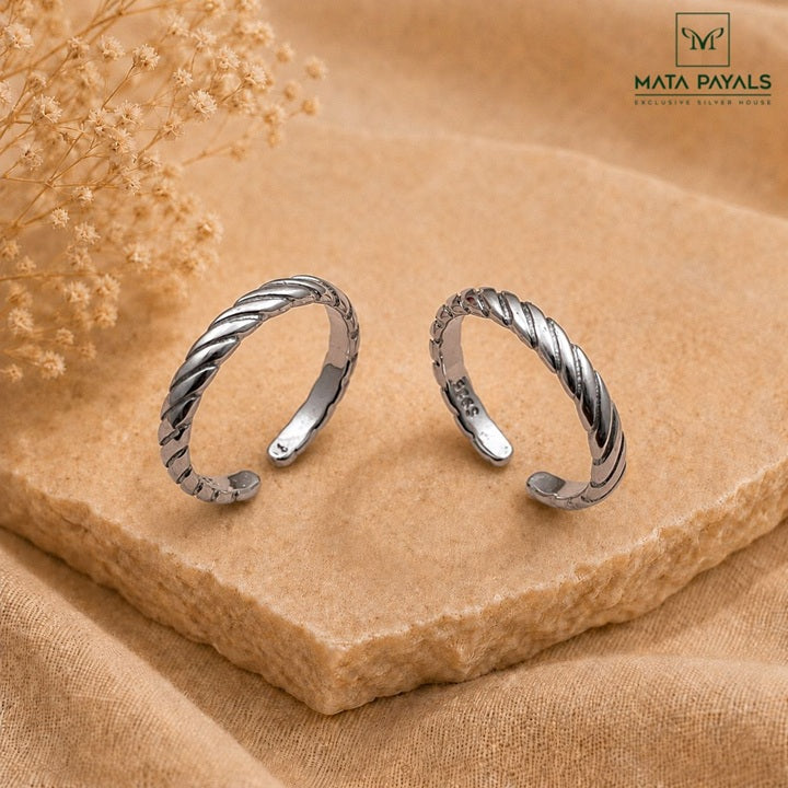 Classy Rhodium Toe Ring