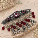 Rajwadi Jumki Oxidised Choker