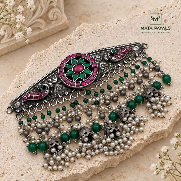 Astounding Jhumki Kundan Choker