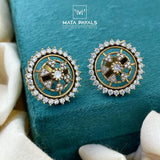 Shiny Zircon Gold Polish Stud