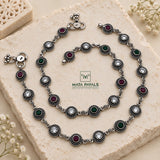 Mesmerizing Cut Stone Anklet