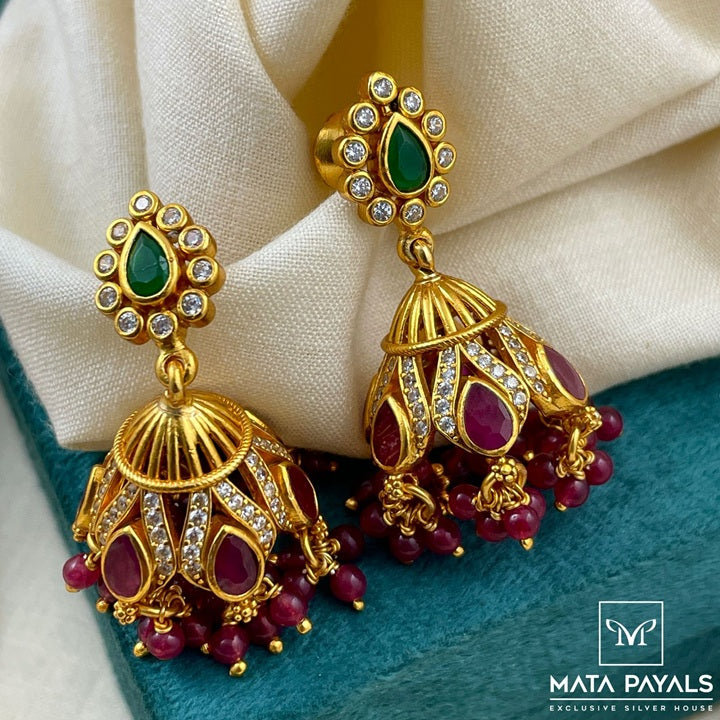 Fancy Gold Polish Jumka
