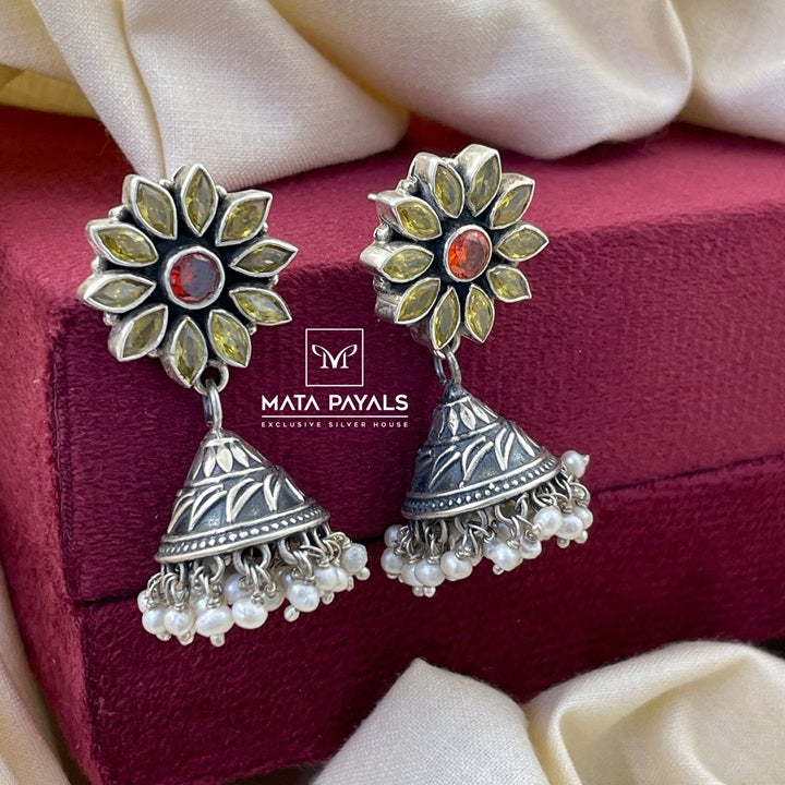Ravishing Oxidised Jumka
