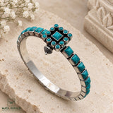 Turquoise Oxidised Kada