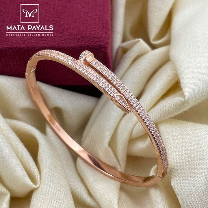 Heavy Zircon Rose Gold Kada