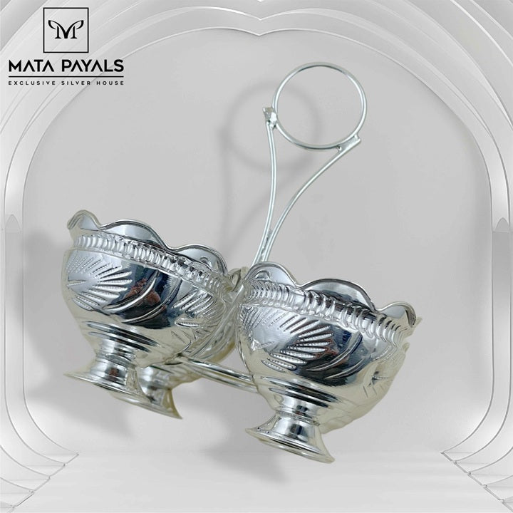 Silver Kum Kum Set