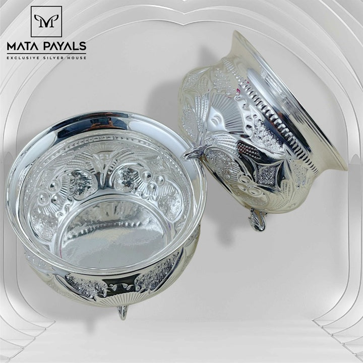 Heavy Silver Kum Kum Bowl