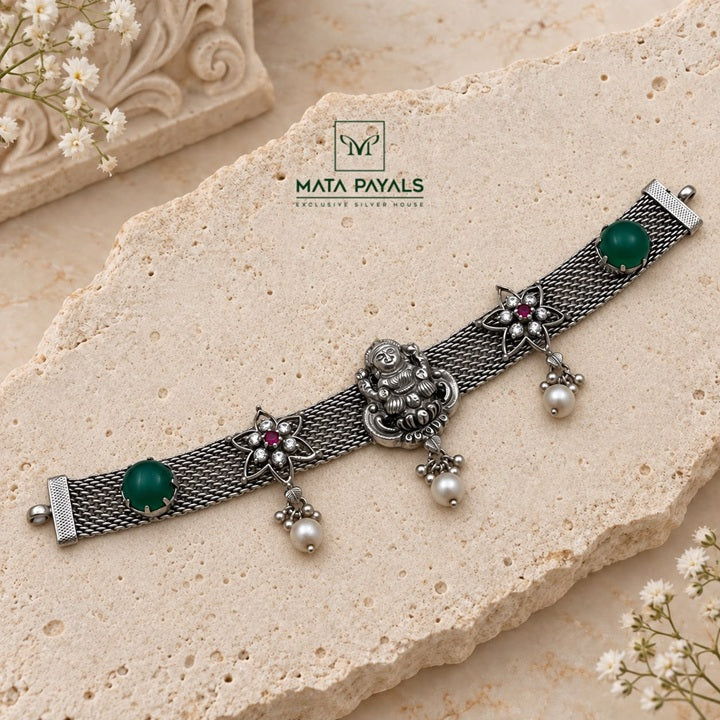 Divine Lakshmi Oxidised Choker