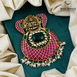 Majestic Lakshmi Kundan Pendant