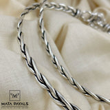 Twisted Oxidised Leg Kada