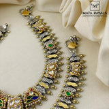 Dual Tone Silver Anklet