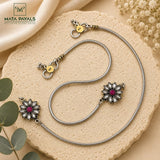 Floral Dual Tone Anklet