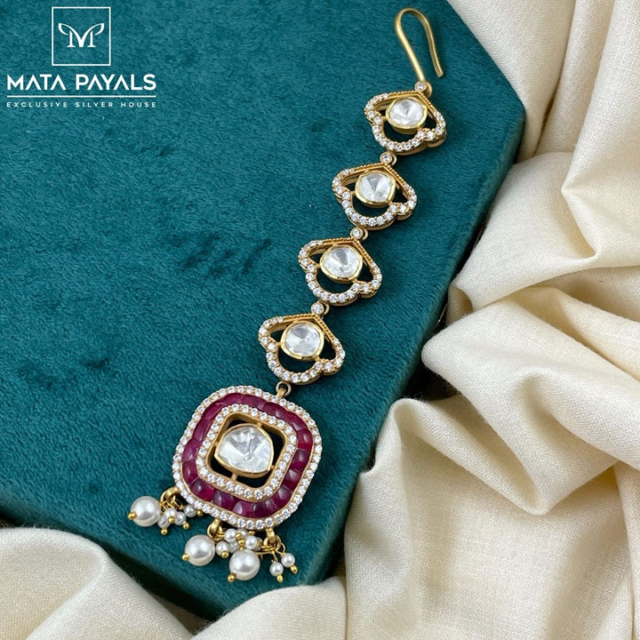 Attractive Moissanite Mangtika