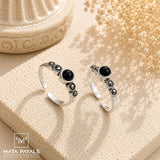Black Marcasite Toe Ring