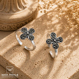 Floral Marcasite Toe Ring