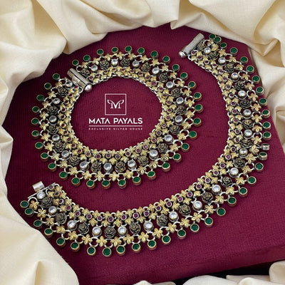 Traditional Dual Tone Anklet