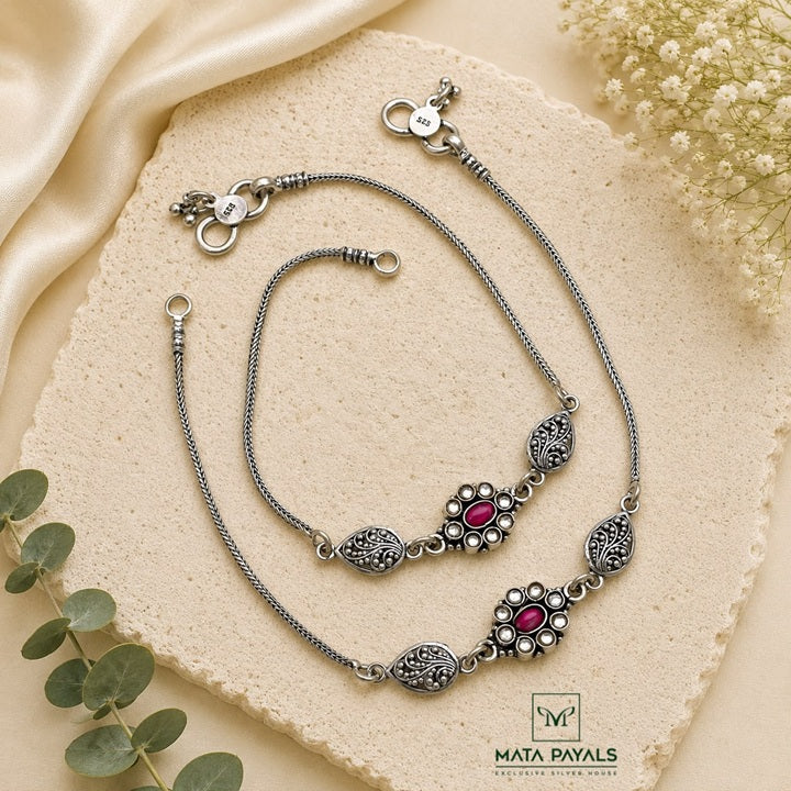 Beautiful Oxidised Anklet