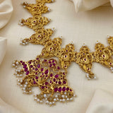 Gold Polish Peacock Necklace