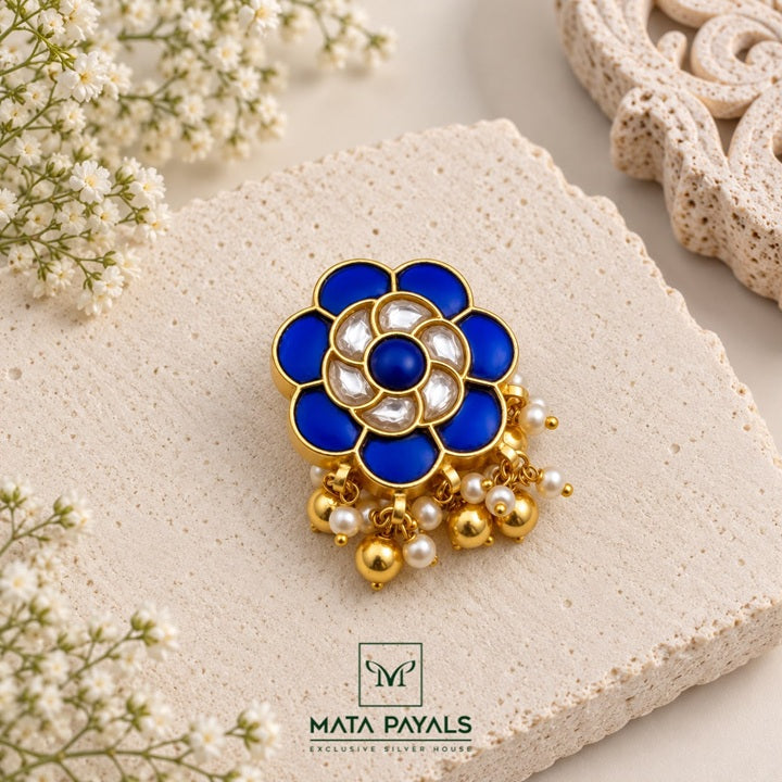 Floral Kundan Jade Bille