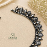 Oxidised Lakshmi Necklace