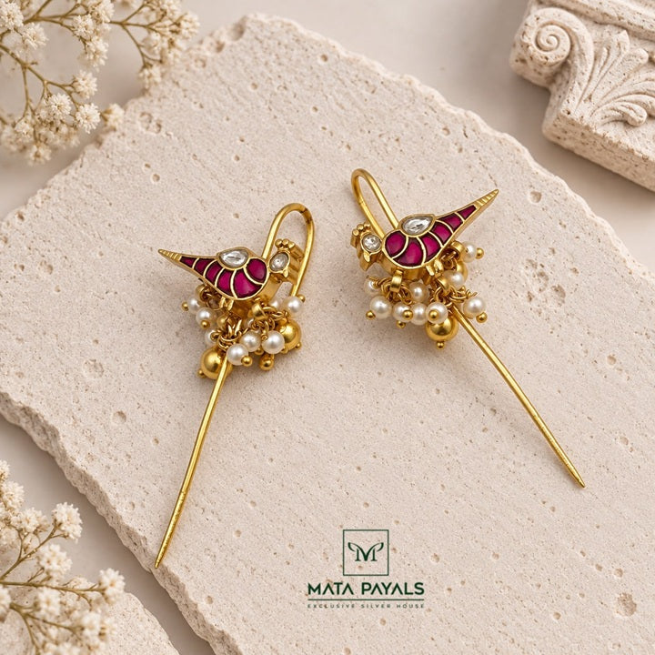 Fancy Kundan Ear Cuff