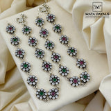Colourful Cut Stone Anklet
