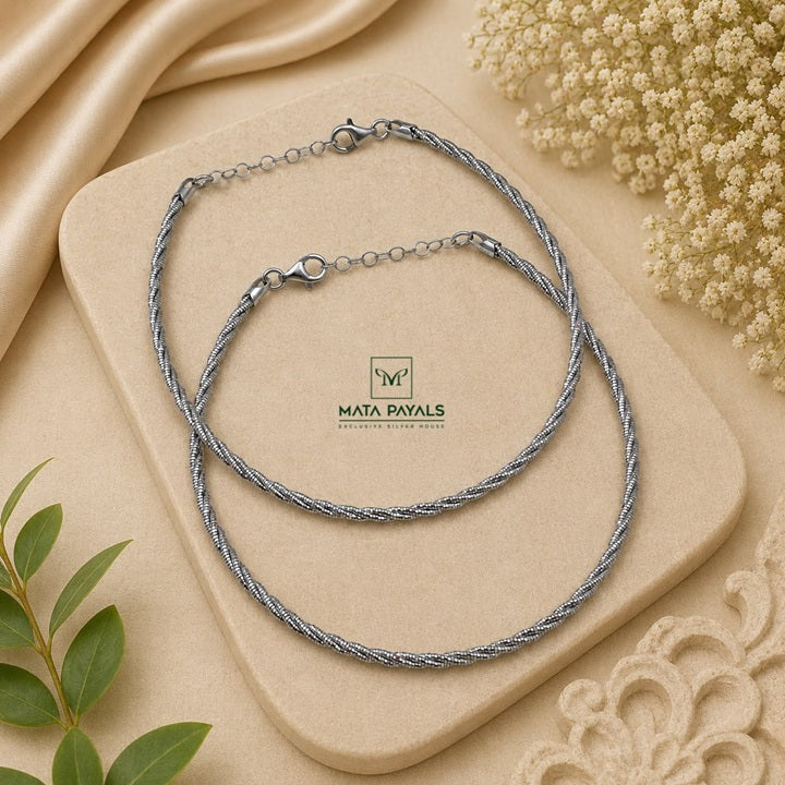 Stylish Rhodium Payal