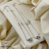 Oxidised Adjustable Anklet