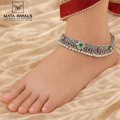 Traditional Oxidised Anklet